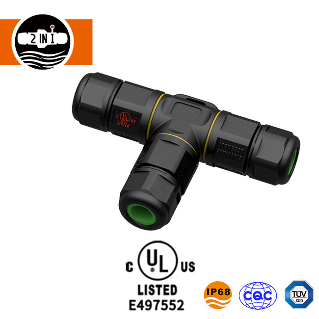 T Shape Screw UL Waterproof Connector