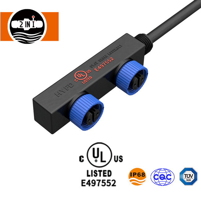 UL F Hugis M15 Hindi Natatagusan ng Tubig Connector