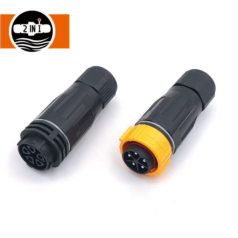 Waterproof IP67 2 Pin Male at Female Screw Connector